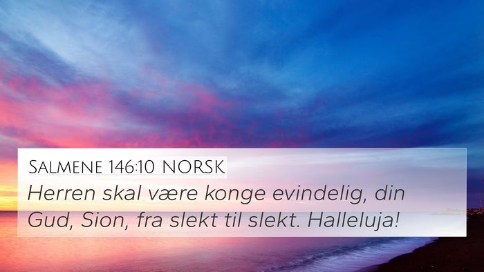 Salmene 146:10 NORSK Bible Verse Image