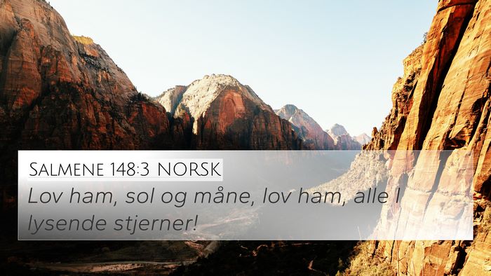 Salmene 148:3 NORSK Bible Verse Image