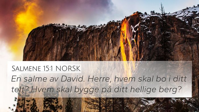 Salmene 15:1 NORSK Bible Verse Image