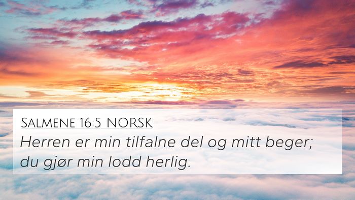 Salmene 16:5 NORSK Bible Verse Image