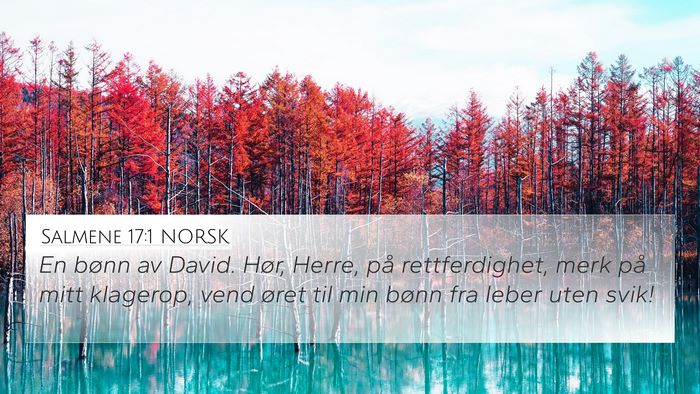 Salmene 17:1 NORSK Bible Verse Image