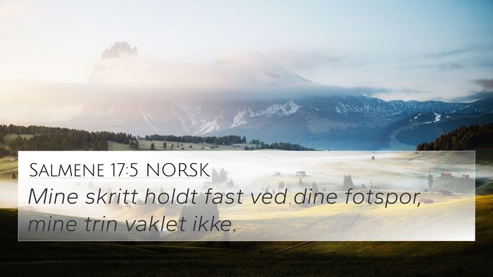 Salmene 17:5 NORSK Bible Verse Image