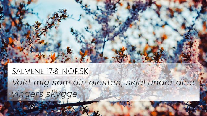 Salmene 17:8 NORSK Bible Verse Image