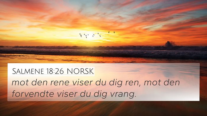 Salmene 18:26 NORSK Bible Verse Image