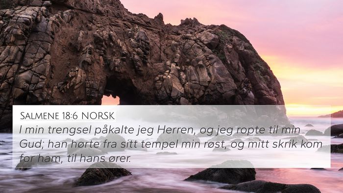 Salmene 18:6 NORSK Bible Verse Image