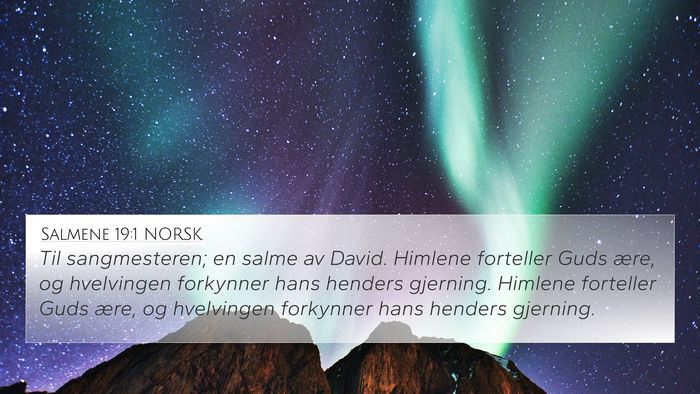 Salmene 19:1 NORSK Bible Verse Image