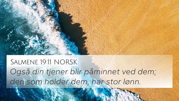 Salmene 19:11 NORSK Bible Verse Image
