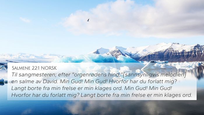 Salmene 22:1 NORSK Bible Verse Image