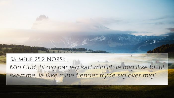 Salmene 25:2 NORSK Bible Verse Image