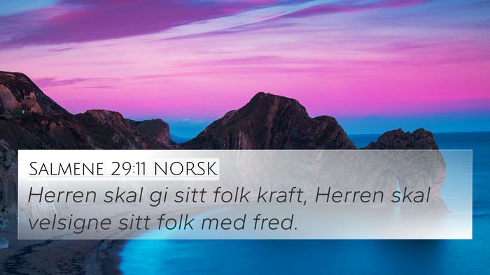 Salmene 29:11 NORSK Bible Verse Image