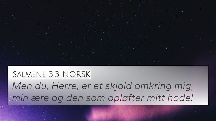 Salmene 3:3 NORSK Bible Verse Image
