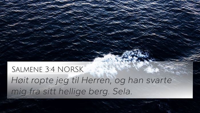Salmene 3:4 NORSK Bible Verse Image