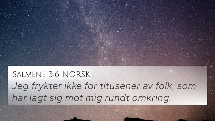 Salmene 3:6 NORSK Bible Verse Image