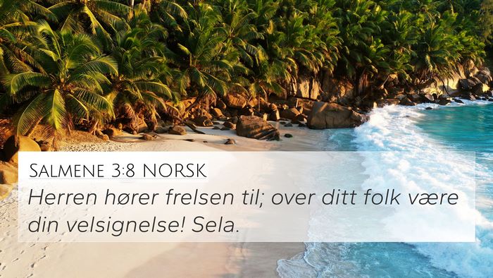 Salmene 3:8 NORSK Bible Verse Image