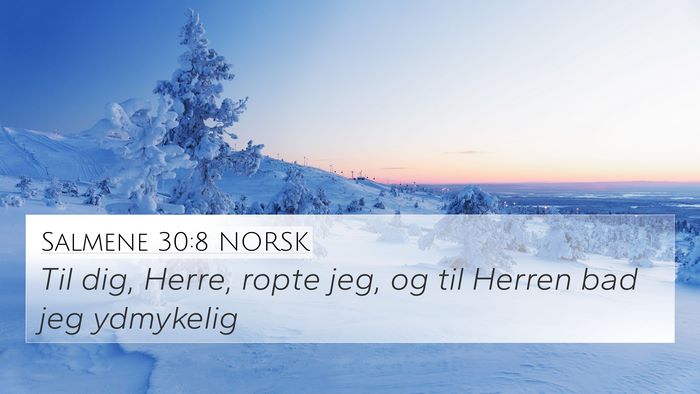 Salmene 30:8 NORSK Bible Verse Image