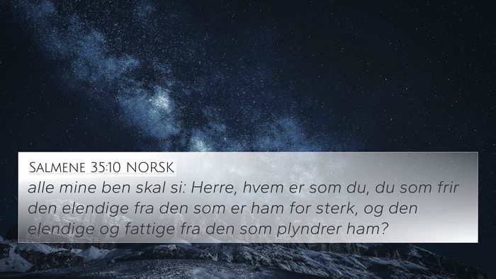 Salmene 35:10 NORSK Bible Verse Image