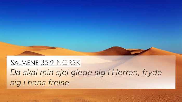 Salmene 35:9 NORSK Bible Verse Image