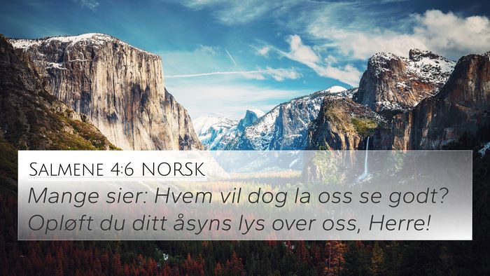 Salmene 4:6 NORSK Bible Verse Image