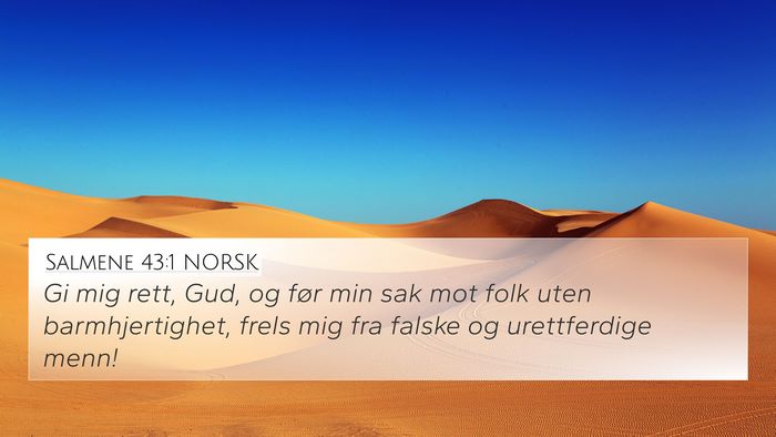 Salmene 43:1 NORSK Bible Verse Image