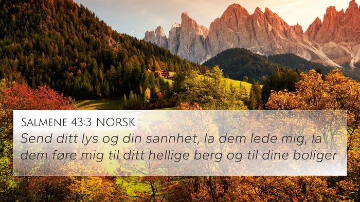 Salmene 43:3 NORSK Bible Verse Image