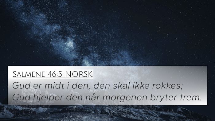 Salmene 46:5 NORSK Bible Verse Image