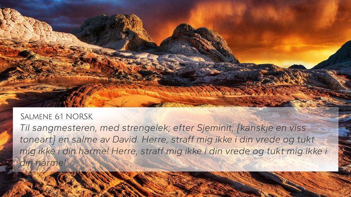 Salmene 6:1 NORSK Bible Verse Image