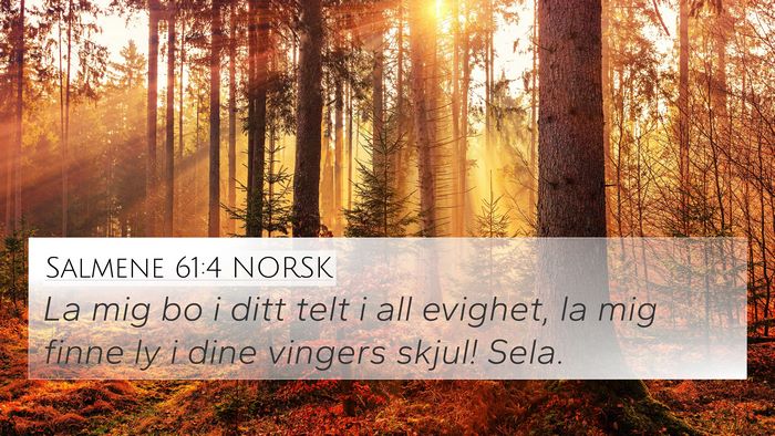 Salmene 61:4 NORSK Bible Verse Image