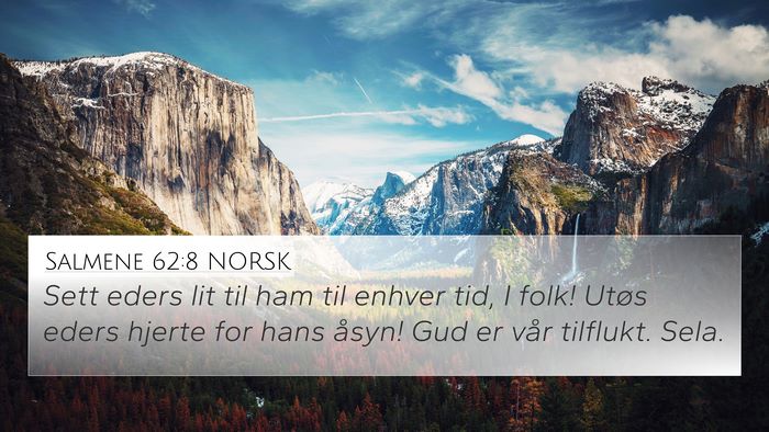 Salmene 62:8 NORSK Bible Verse Image