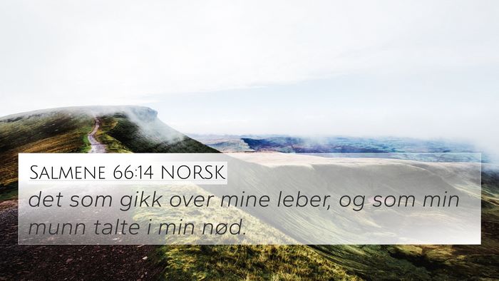 Salmene 66:14 NORSK Bible Verse Image