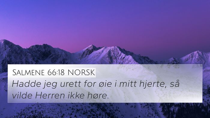 Salmene 66:18 NORSK Bible Verse Image
