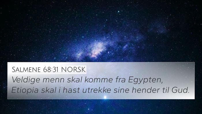 Salmene 68:31 NORSK Bible Verse Image
