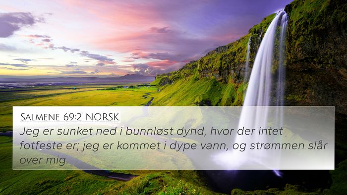 Salmene 69:2 NORSK Bible Verse Image