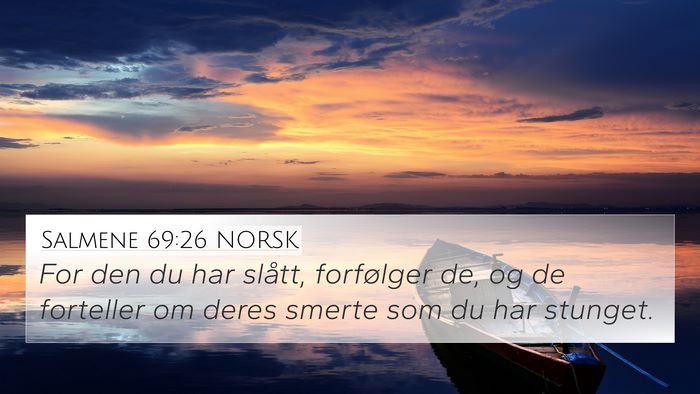 Salmene 69:26 NORSK Bible Verse Image