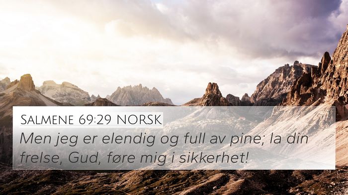 Salmene 69:29 NORSK Bible Verse Image