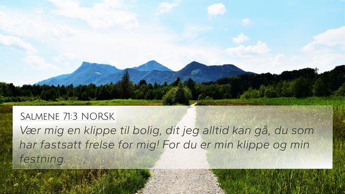 Salmene 71:3 NORSK Bible Verse Image