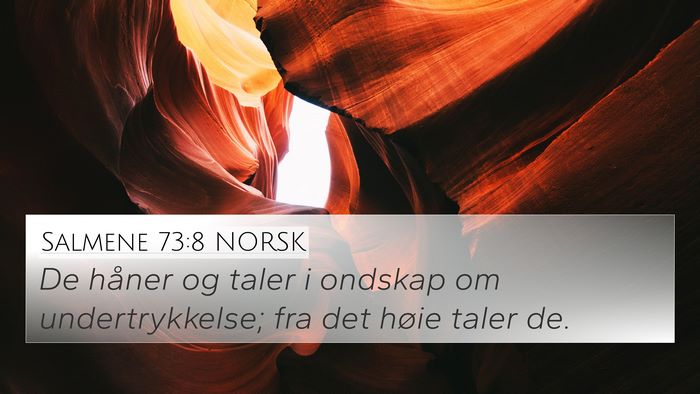 Salmene 73:8 NORSK Bible Verse Image