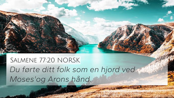 Salmene 77:20 NORSK Bible Verse Image
