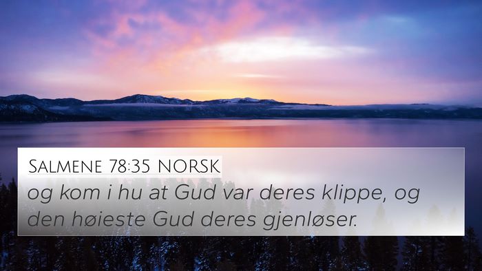 Salmene 78:35 NORSK Bible Verse Image