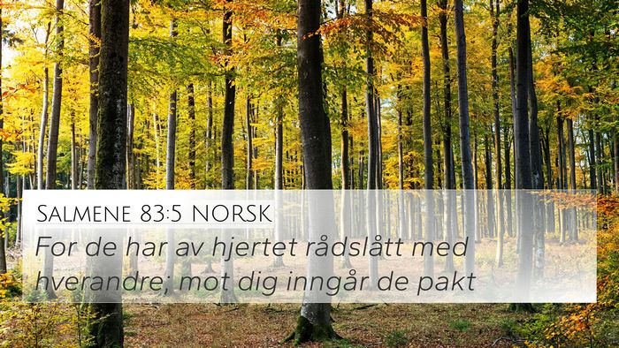 Salmene 83:5 NORSK Bible Verse Image