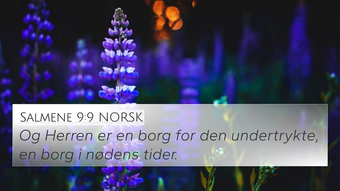 Salmene 9:9 NORSK Bible Verse Image