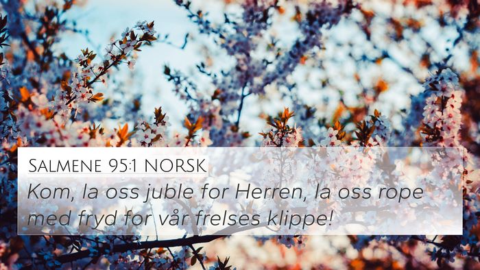 Salmene 95:1 NORSK Bible Verse Image