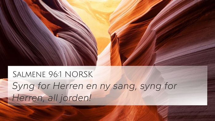 Salmene 96:1 NORSK Bible Verse Image