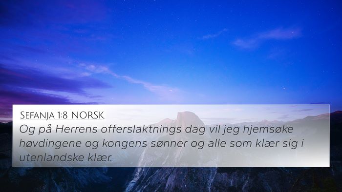 Sefanja 1:8 NORSK Bible Verse Image