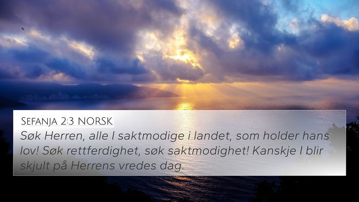 Sefanja 2:3 NORSK Bible Verse Image