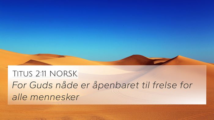 Titus 2:11 NORSK Bible Verse Image