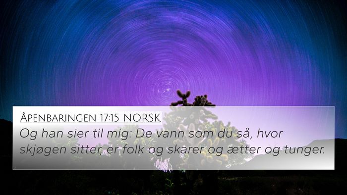 Åpenbaringen 17:15 NORSK Bible Verse Image