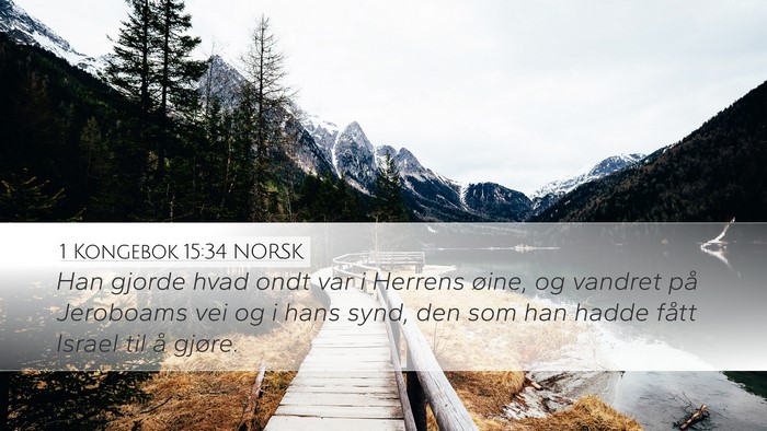 1 Kongebok 15:34 NORSK Bible Verse Image