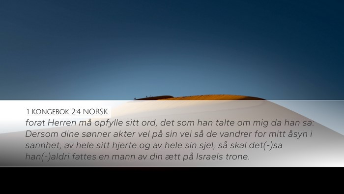 1 Kongebok 2:4 NORSK Bible Verse Image