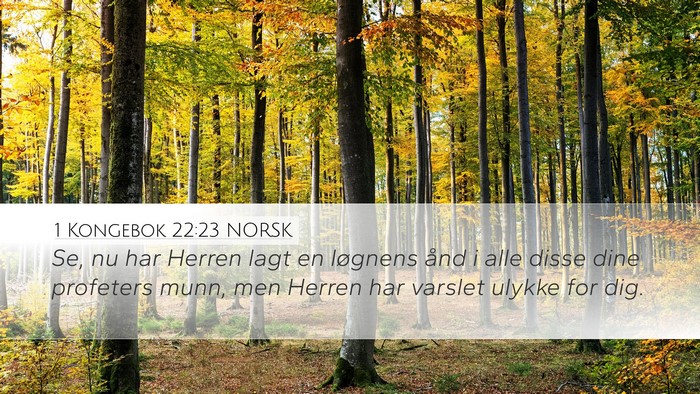 1 Kongebok 22:23 NORSK Bible Verse Image