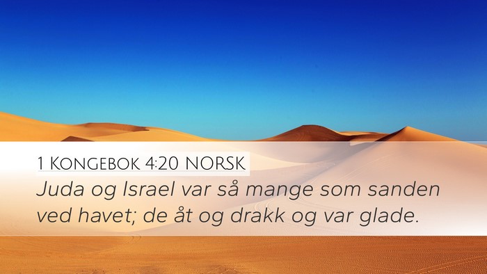 1 Kongebok 4:20 NORSK Bible Verse Image